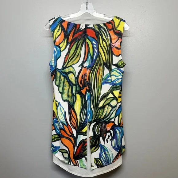 Michael Tyler Women’s Multicolor Floral Sleeveless Top - M - Picture 6 of 6